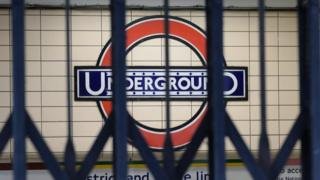 Stock image of closed Tube station