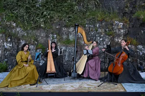 PA Musicians play during a Christian Dior cruise show