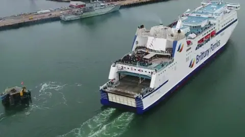 The Brittany Ferries ship Mont St Michel