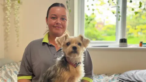 BBC/Qays Najm Chloe and her dog Teddy