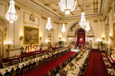 PA Media State banquet in Buckingham Palace