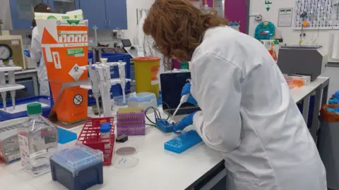 Imperial College London Sânziana in her research lab