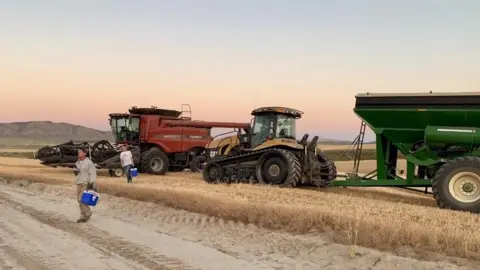 Shepherd’s Grain Harvesters at a Shepherd’s Grain farm