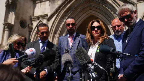 PA Media Calocane victims' families outside Royal Courts of Justice 