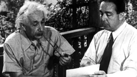 Getty Images Albert Einstein Leo Szilard reading the letter they wrote