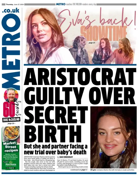 Metro: Aristocrat guilty over secret birth