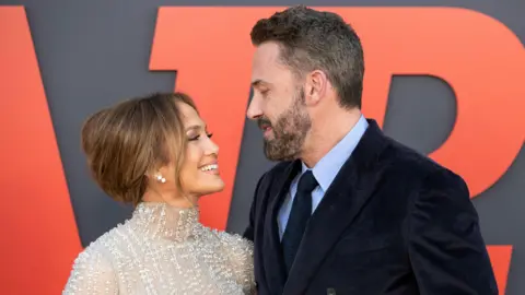 EPA Jennifer Lopez and husband Ben Affleck on the red carpet together