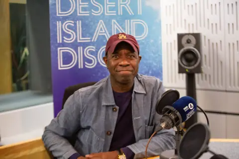 Tyler Hall Broadcaster Clive Myrie pictured in the Desert Islands Discs studio.