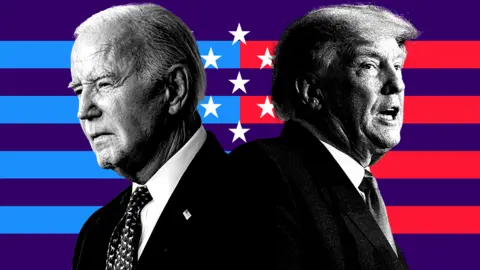 BBC Joe Biden and Donald Trump