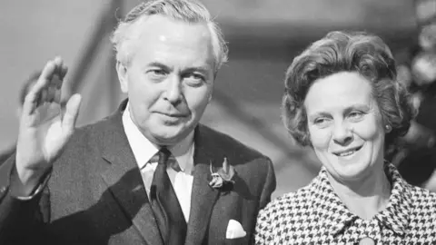 Getty Lord and Lady Wilson pictured in 1965