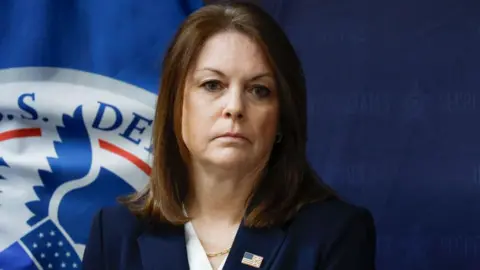 Getty Images United States Secret Service Director Kimberly Cheatle looks on during a press conference at the Secret Service's Chicago Field Office on June 4 2024 in Chicago, Illinois, ahead of the 2024 Democratic and Republican National Conventions