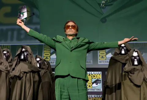 Getty Images Robert Downey Jr unmasked as Dr Doom 