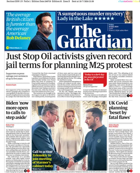 The Guardian front page