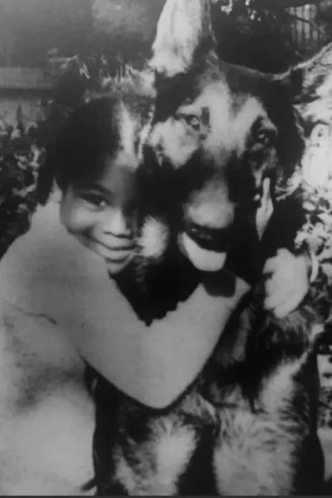 Janet Jackson Janet Jackson, at home with the Jackson family dog in Encino, California, circa 1977