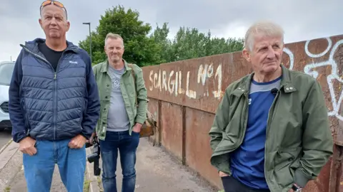 Alan Jones, Roger Tiley, Ron Stoate in Orgreave   