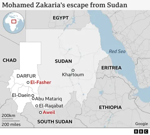 Map of Sudan