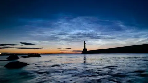 Mercury Blue/BBC Weather Watchers Noctilucent clouds from Aberdeen