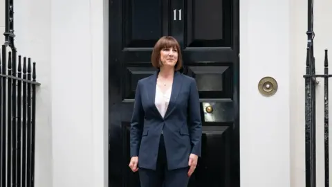 PA Media Rachel Reeves leaves No 11 Downing Street after being appointed the first female chancellor by Sir Keir Starmer