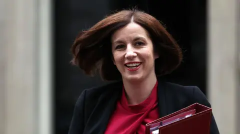 EPA Bridget Phillipson leaves a cabinet meeting in Downing Street