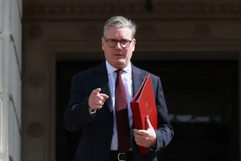 Getty Prime Minister Sir Keir Starmer in Belfast during his tour of the UK following Labour's victory in the 2024 general election