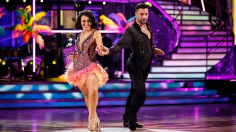 BBC Amanda Abbington and Giovanni Pernice on BBC1's Strictly Come Dancing