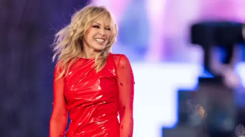 Getty Images Kylie Minogue at the BST festival