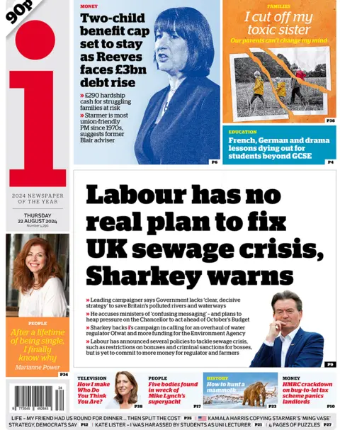 The I front page, 22 August