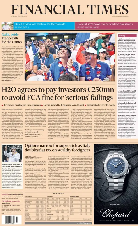 Financial Times: H2O Asset Management to pay investors €250mn after FCA finds ‘serious breaches’