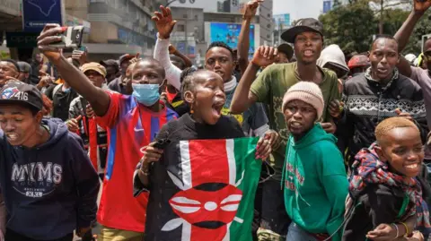 AFP Protesters in Nairobi, Kenya 