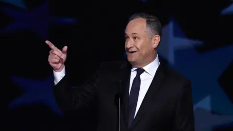 Reuters Doug Emhoff speaks at the Democratic National Convention