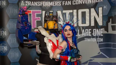 TF Nation Cosplayers at Transformers fan convention TF Nation