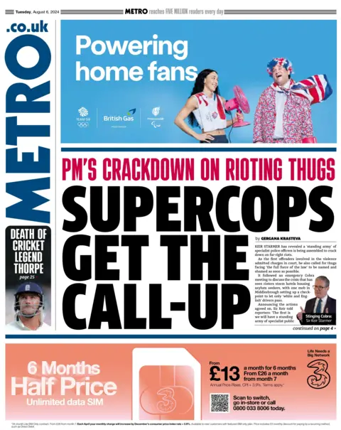 Metro: Supercops get the call-up