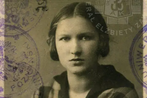 The General Elżbieta Foundation, Toruń Black and white photo of Zo as a student taken for her student pass