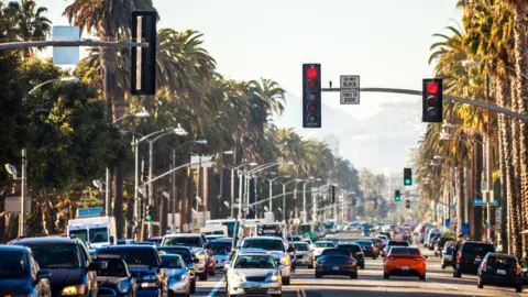 Getty Images A traffic jam in Los Angeles