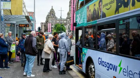 Getty Images bus passengers