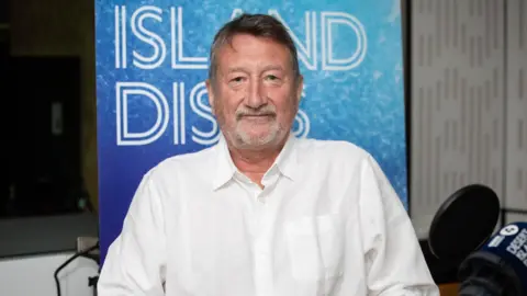 BBC Steven Knight sits in a BBC radio studio