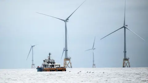 Getty Images Offshore wind turbines 