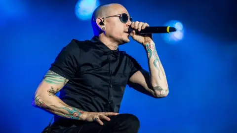 Getty Images The singer and frontman of Linkin Park Chester Bennington in concert for the iDays Festival 2017 at the Autodromo Nazionale di Monza. Monza, Italy. 17th June 2017