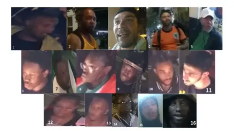 Met Police A montage of images has been released by the Met Police showing people officers want to speak with in connection with the death of Mussie Imnetu