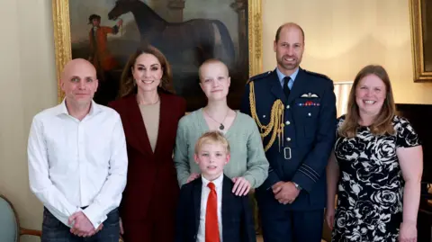 Kensington Palace The Prince and Princess of Wales with Liz and her family