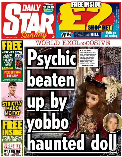 Front page of the Daily Star