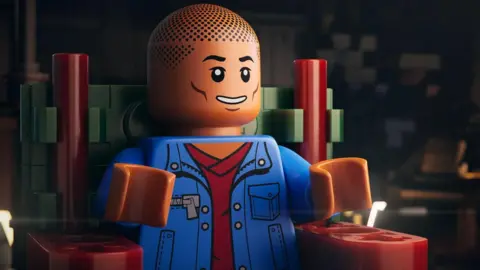 Universal Pictures Pharrell Williams depicted in Lego in the film Piece by Piece