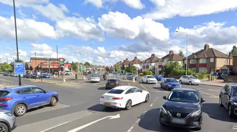 Google Google Street view image of the A20 near where the crash happened