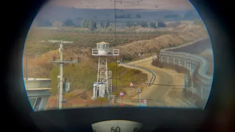 A view of the Area of Separation from UNDOF's Camp Ziouani base, in the Israeli-occupied Golan Heights