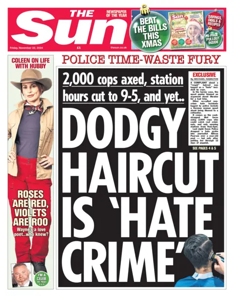 The Sun front page