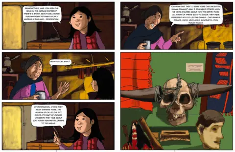 Arkotong Longkumer & Meren Imchen A graphic novel by anthropologist Arkotong Longkumer and Meren Imchen discusses Naga people's ancestral remains on display in far away museums