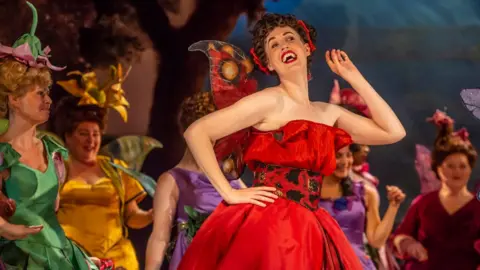 Getty Images The Company perform on stage during a dress rehearsal of Iolanthe by Gilbert and and Sulivan at London Coliseum on October 03, 2023